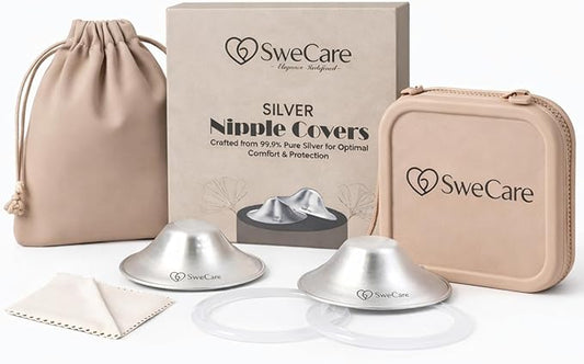 999 Silver Nursing Cups, Silver Nipple Covers Breastfeeding,