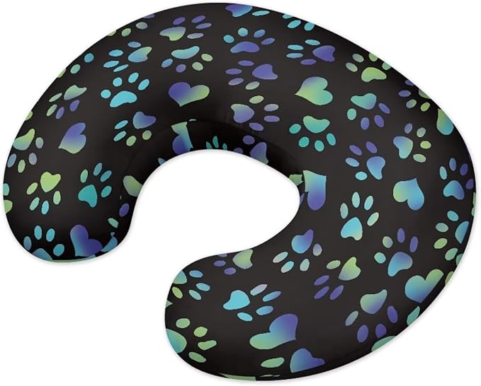 Dog Paws Nursing Pillow Covers Breast Feeding Pillow Covers 1 Pack for Breastfeeding Pillow Soft and Cozy Fits Snug On Infant Breastfeeding Pillow Slipcover Cover Only