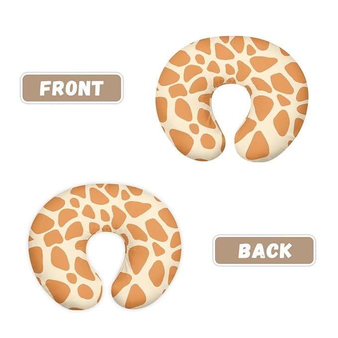 Leopard Nursing Pillow Cover Stain Resistant Breastfeeding Pillow Slipcover, Custom Gifts for Toddler Infant, Neutral Breastfeeding Pillow Cover