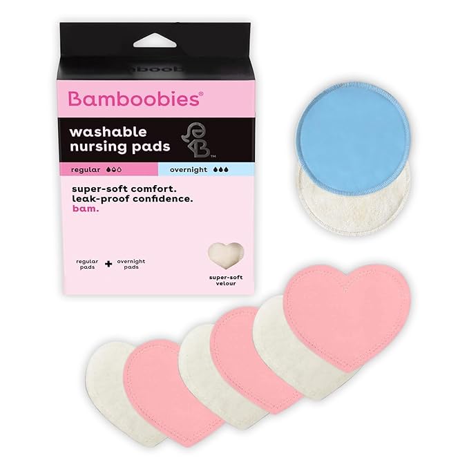 Bamboobies, Nursing Pad Washable Bamboo 4 Pair