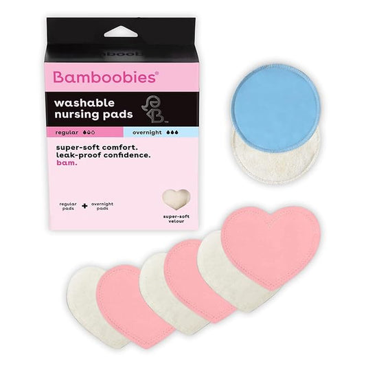 Bamboobies, Nursing Pad Washable Bamboo 4 Pair