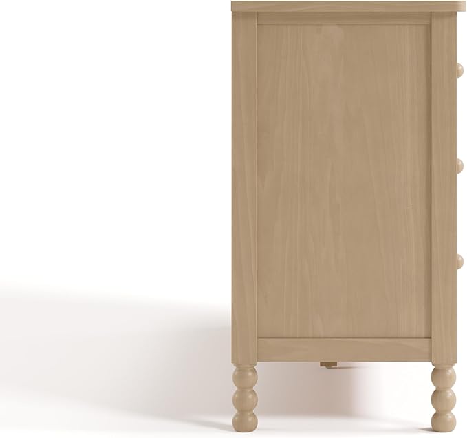 Storkcraft Rio 6 Drawer Dresser (Driftwood) – GREENGUARD Gold Certified, Wood Dresser for Bedroom, Kids & Nursery Storage Chest, Safety Interlocking Drawers, Pre-Installed Tracks, Kids Chest