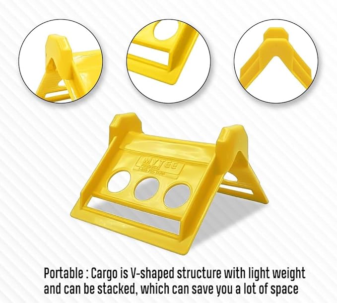 Mytee Products 120 Pack 4" Edge Protectors for Flatbed Trucks with Carrying Case - Ratchet Strap Corner Protectors Fits 2" 3" & 4" Winch Strap - Cargo Load Corner Guards for Tie-Down Accessories