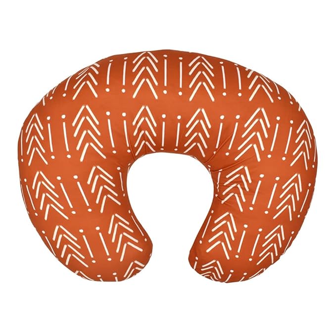 Nursing Pillow Cover, Breastfeeding Pillow Cover, Rust Nursing Pillow Cover, Breastfeeding Pillow Slipcover, Rust Nursery Decor, Soft Fits Snug On Infant