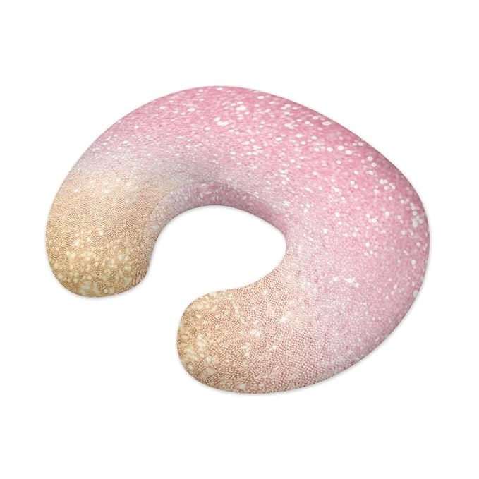Nursing Pillow Covers, Soft & Cute Covers for Breastfeeding Pillows, Slipcovers for Newborn Baby Boys & Girls, Pink Gradient