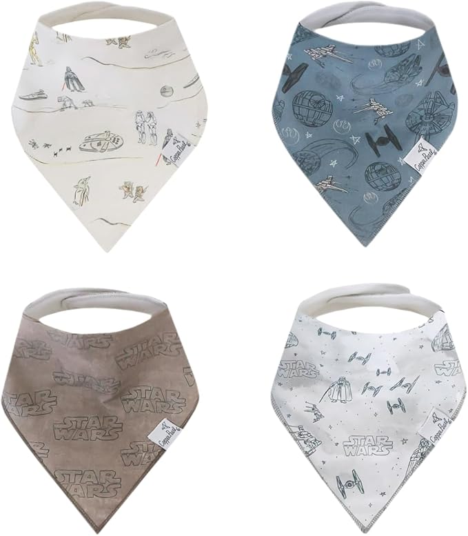 Copper Pearl - Disney Character Prints 4 Pack Baby Bibs Boy & Girl