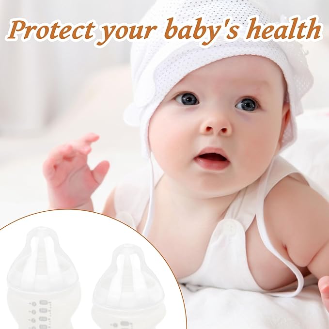 4pcs Baby Bottle Lids Replacement for Tommee Tippee, Leakproof Seal & BPA-Free Caps Replacement Designed for 5oz and 9oz Bottles
