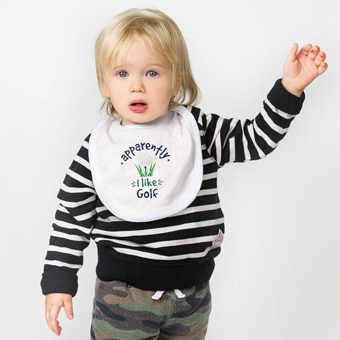 ChalkTalkSPORTS Golf Baby & Infant Bibs | Soft Microfiber Golfing Baby Bibs