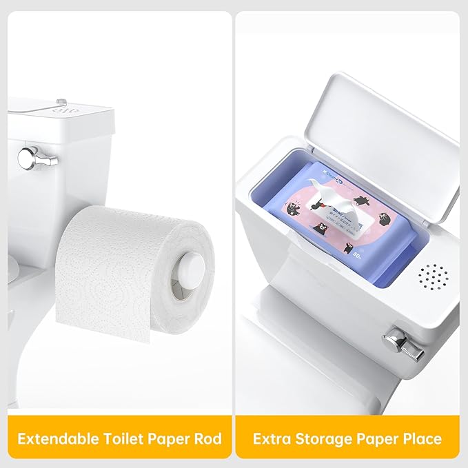 GarveeTech Potty Training Toilet for Toddlers with Life-Like Flush & Sound, Baby Potty Seat, Easy Clean Portable Potty for Boys and Girls