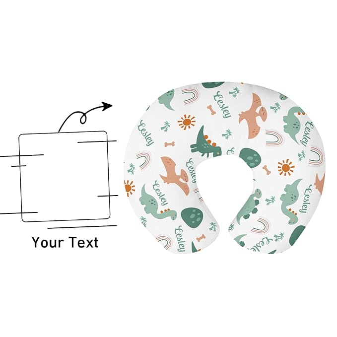 Dyoart Baby Nursing Pillow Cover,Personalized Soft Nursing Covers,Custom Breastfeeding Pillow Slipcover for Bottle Feeding,Gifts for Toddler Infant Boys Girls(one Size)