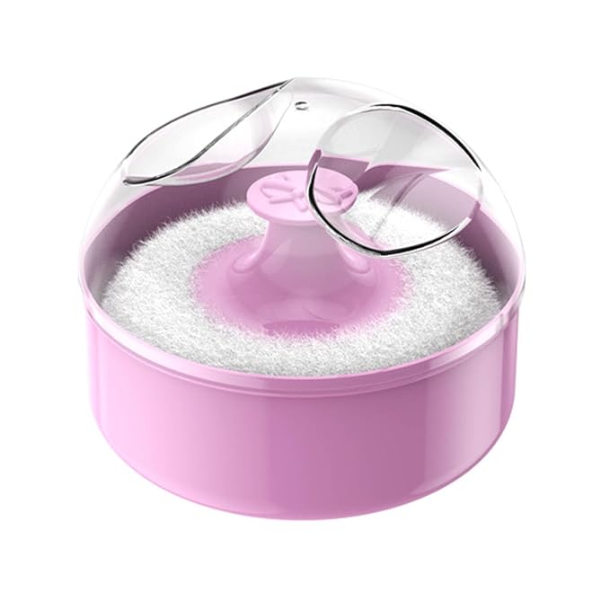 Powder Puff with Case Body Cosmetic Powder Puff Empty Loose Powder Box Container Body Powder Puff