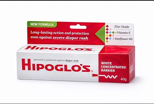 Pomada Ointment Hipoglos 40g Baby Diaper Rash Cream and Dry Skin Protectant By Brex America®