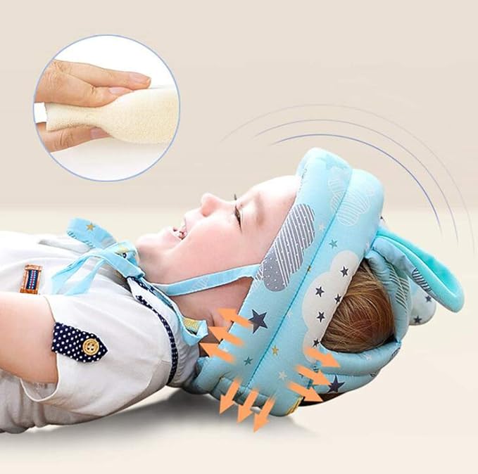 Infant Baby Head Helmet Safety Helmet Head Cushion Bumper Bonnet Protection Hat for Toddler Kids Children Walking Running Crawling
