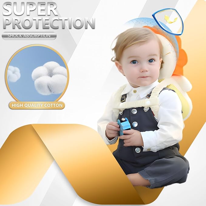 Baby Walker Head Protector BackpackToddler Adjustable Baby Head Protection Backpack (Style C)