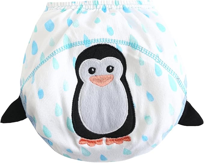 Cotton Reusable Baby Training Pants Unisex Potty Toddler Underpants Kids Waterproof Breathable Underwear 6-Pack