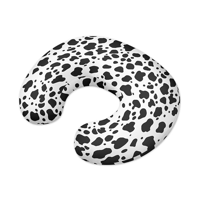 Cow Spots Nursing Pillow Covers Ultra Soft Pillowcase Elastic Feeding Pillow Covers Safely Positioner Case,Gift for Infant and Baby