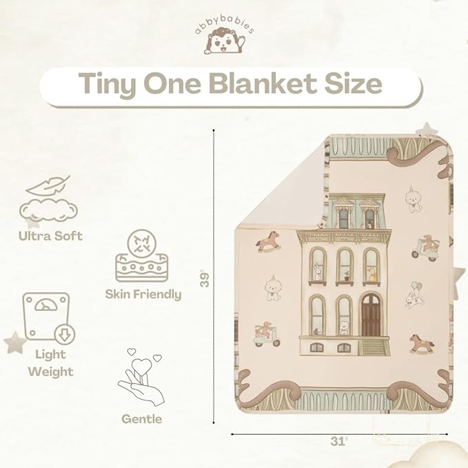 Baby Nursing Cover Muslin Blanket and Nursing Covers with Cute Building Print Multi Use Scarf Carseat Canopy and Baby Essentials for Newborn Boy or Girl (Pets)