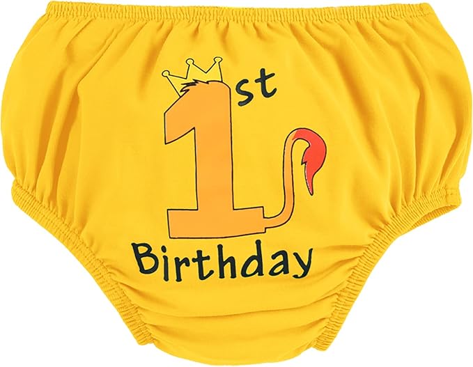 IMEKIS Baby Boys 1st Birthday Diaper Covers Wild One Dinosaur Space Shorts Cake Smash Photo Shoot Bloomers Casual Pants