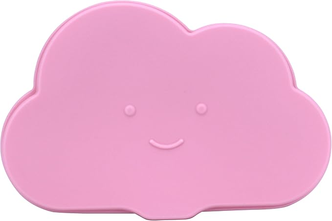 Silicone Snack & Fruits Container – Leakproof Durable and BPA-Free | for Daycare, Preschool, School, and Family Outings – Cloud design 150ML OZ (Pink candy)