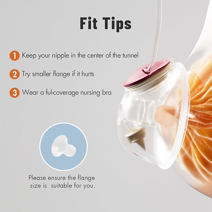 Phanpy Wearable Breast Pump Milk Collector Cup S2, Original Phanpy Breast Pump Replacement Accessories, 24 mm Flange and 20mm Insert Included, 12 oz / 360 ml, 2 Piece