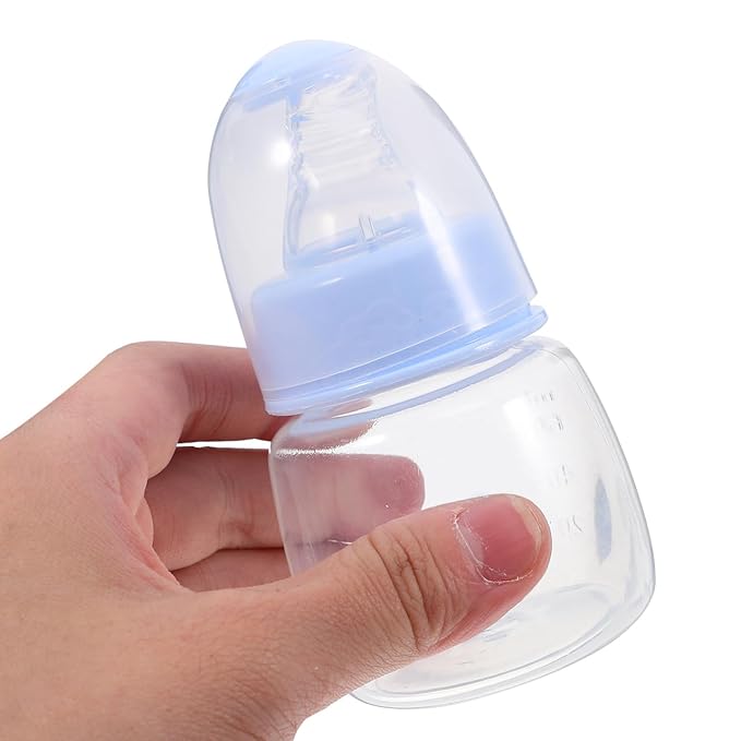 Kisangel Mini Baby Bottles 3pcs Nursing Baby Bottle Plastic Travel Food Feeder for Milk Cereal
