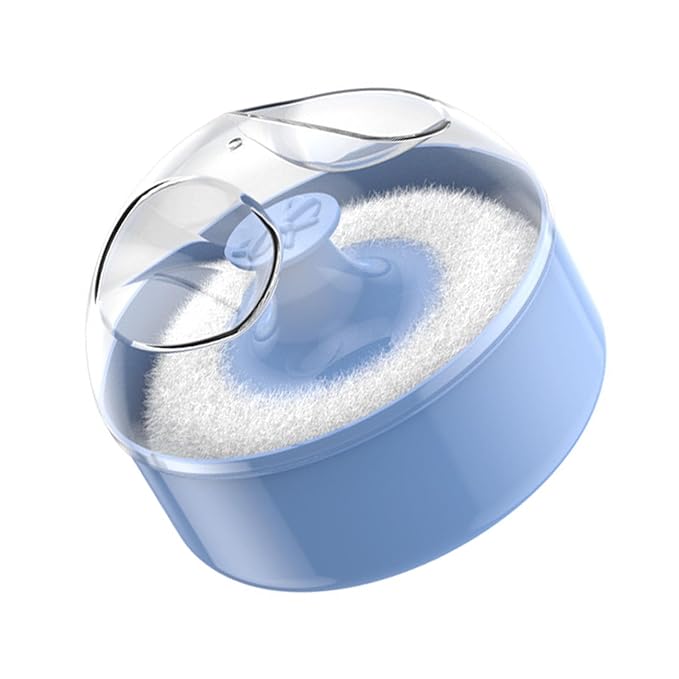 Powder Puff with Case Body Cosmetic Powder Puff Empty Loose Powder Box Container Body Powder Puff