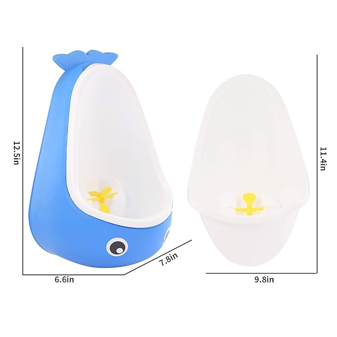 Potty Training Urinal for Boys - Cute Whale Training Urinal/Potty Urinal Pee Trainer Urine(Blue Whale)