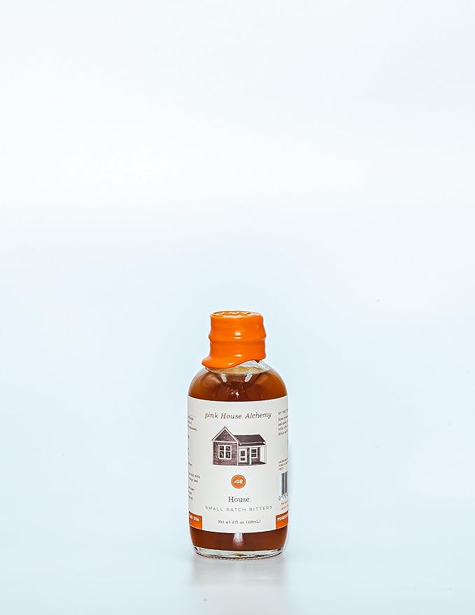Pink House Alchemy House Bitters - 4 oz bottle of Aromatic and Handcrafted, Made for Cocktails Using All Natural, Botanicals and Fruits (House, 4 OZ)