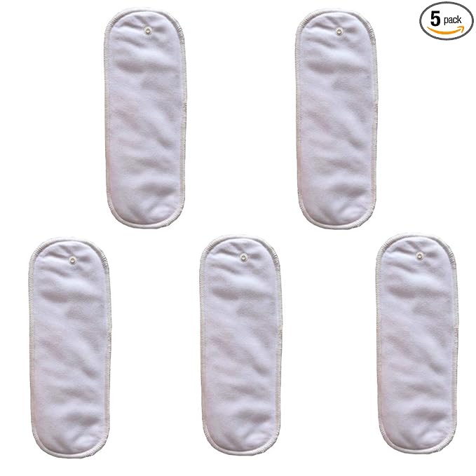 Newborn Baby Diaper Nappy Cover 8lbs-10lbs (5 Newborn Snap-in Inserts)