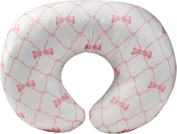 Stretchy Nursing Pillow Covers Ultra Soft Slipcovers for Breastfeeding for Baby Girls Boys, Feeding Pillow Cover Fits Standard Infant Support Pillows Positioners Nursing Pillow Case