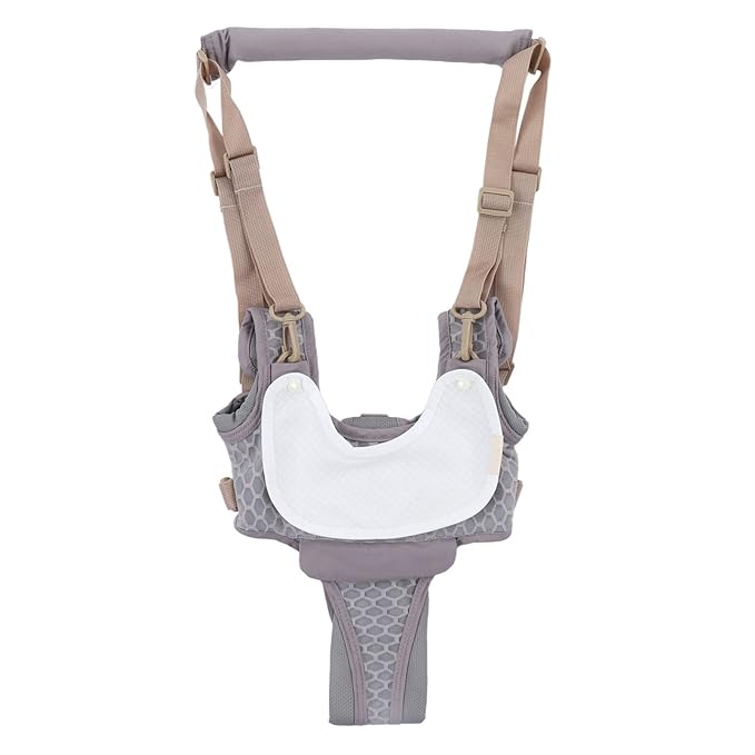 Baby Walking Harnesses, Adjustable Handheld Kids Walk Helper Infant Walking Harness Assistant Belt Walk Support Assist Trainer Tool with Detachable Crotch Pad for Infant 8 to 24 Month(Grey)