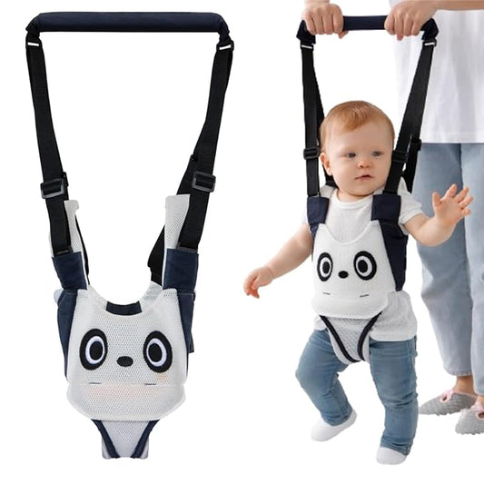 Baby Walking Harness, Handheld Kids Walker Helper, New Upgrade Breathable and Adjustable Toddler Infant Walker Harness Assistant Belt with Instructions for 7-24 Month (Dark Blue)