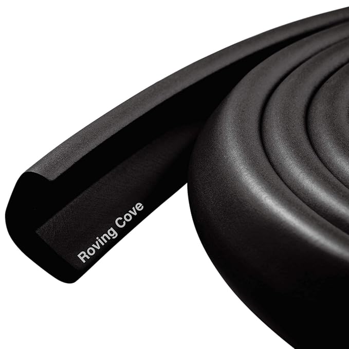 24ft Edge 8 Corners - Bundle & Save - RovingCove HeftyFit Edge Corner Guards, Onyx Black