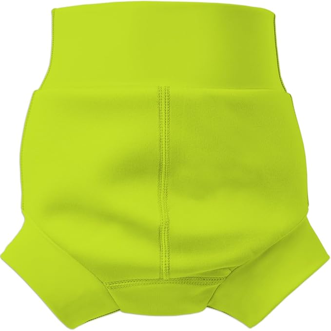 Splash About Happy Nappy Swim Diaper,Neon Lime, 2-3 Years