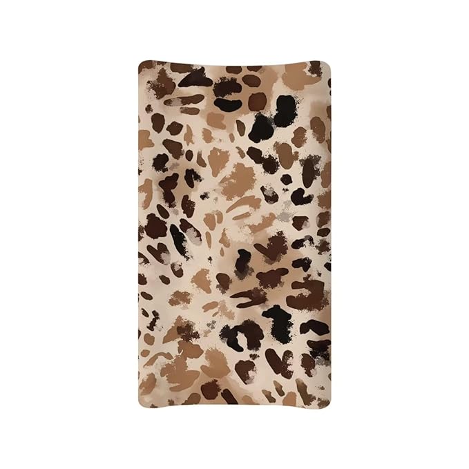Leopard Print Changing Pad Cover for Baby Soft Baby Diaper Change Table Pad Covers Waterproof Changing Pads Liners for All Season Gift for Holiday