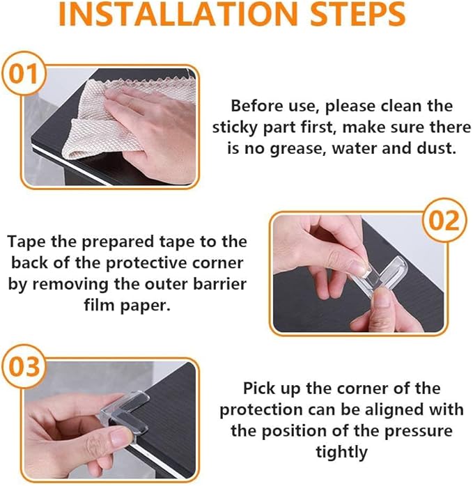 10 Pack Corner Protector Baby, Clear Corner Protectors are Suitable for The Edges of Furniture and Tables,Table Corner Covers Baby Safety