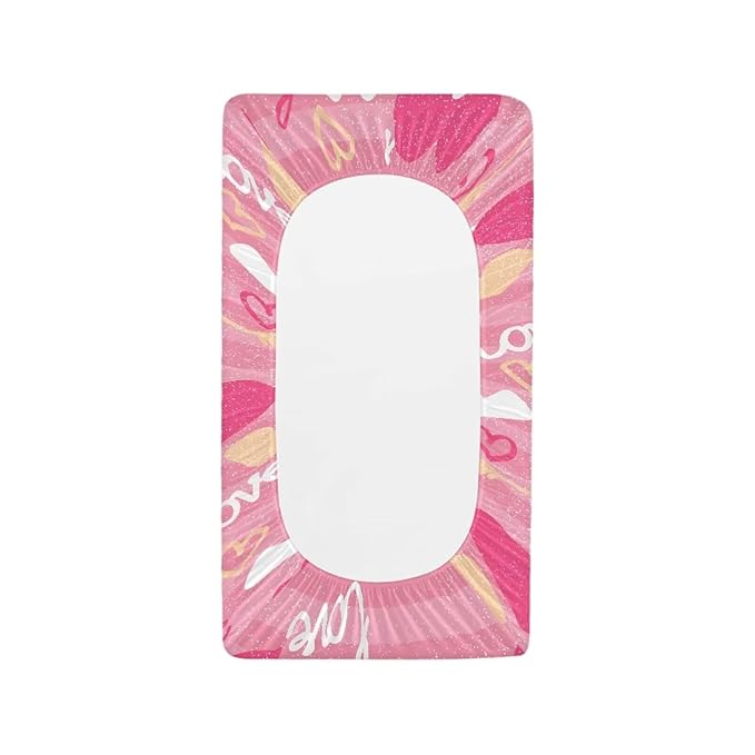 Love Heart Changing Pad Cover for Baby Girls Boys Comfort Diaper Change Table Pad Covers Soft Changing Pad Sheets