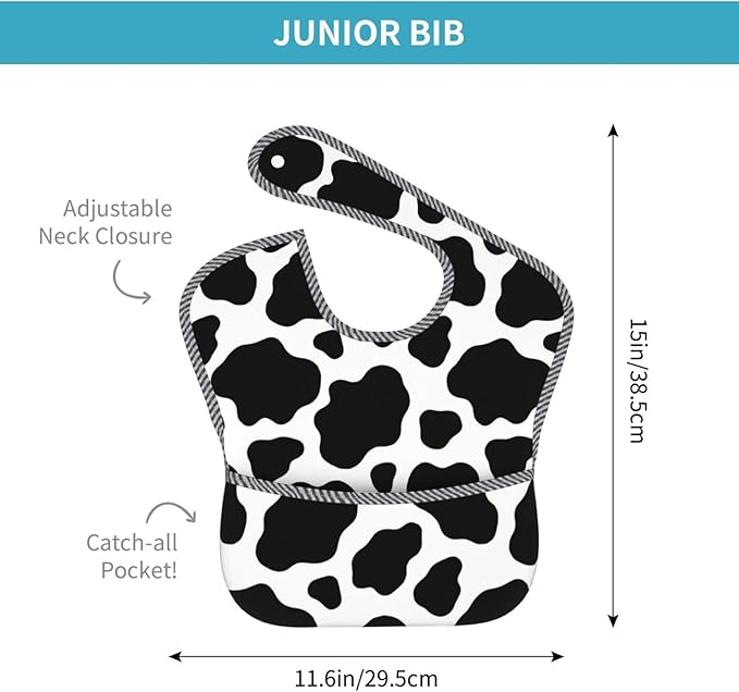Bibs Cute Baby Stuff 2Packs for 6-24 Months Waterproof Washable Fabric