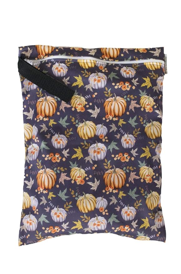Buttons Cloth Diapers Waterproof Washable Reusable Zippered Laundry Wet Bag (Medium, Gather)