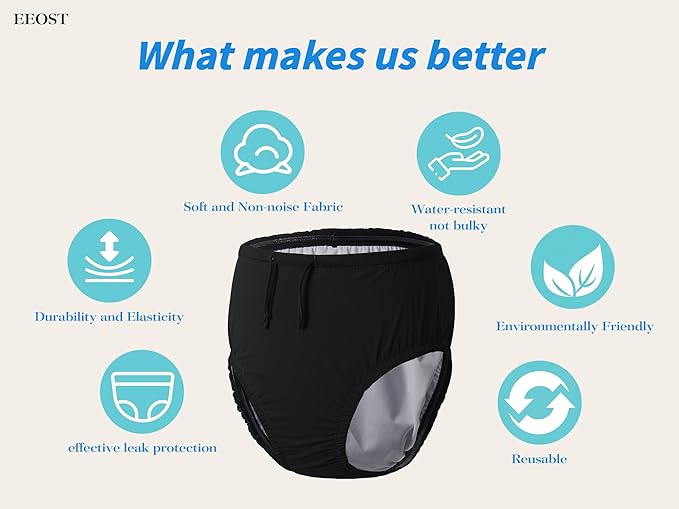 Adult Reusable Swim Diapers Special Needs Swimwear for Incontinence Cloth Diaper Covers Waterproof,Leakproof, Unisex