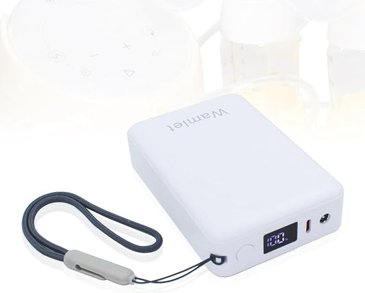 12v Portable Breast Pump Battery and Charger for Medela Sonata,Freestyle,Spectra S1 S2 9Plus and Lactina Hygeia EnJoye (White, 20000mAh)