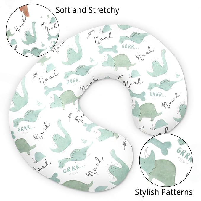 Dyoart Baby Nursing Pillow Cover,Personalized Comfortable Nursing Covers,Breastfeeding Pillow Slipcover for Bottle Feeding,Custom Gifts for Infant(23"x19"x5.5")(one Size)