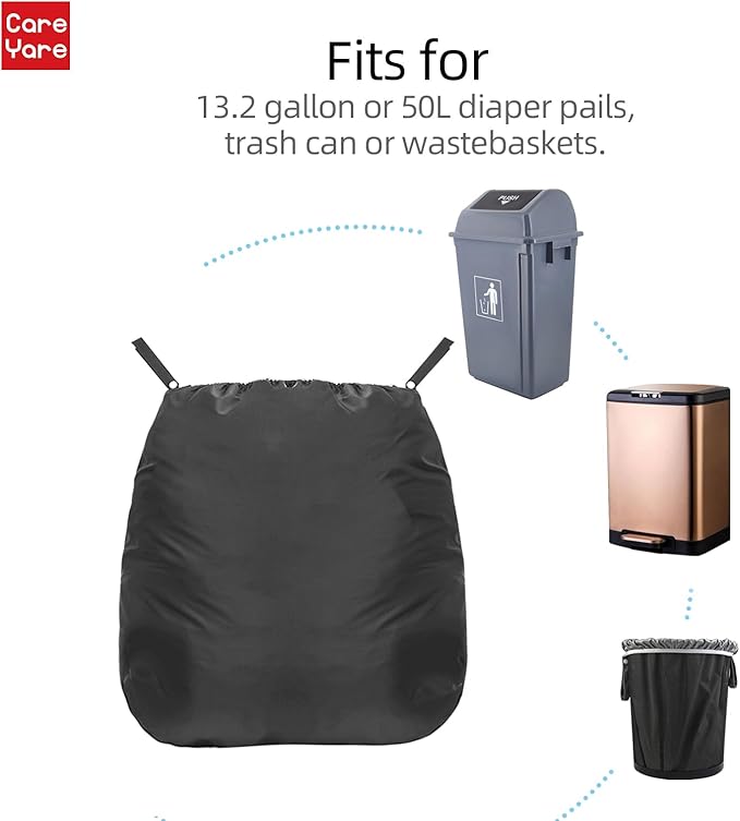 2 Pack Diaper Pail Refills and 2 Pack Wipes Reusable Cloth Diaper Wet Bag Diaper Pail Bags Adult Diaper Pail Diaper Pails Diaper Pail Refill Diaper Disposal Bags Hamper Liner