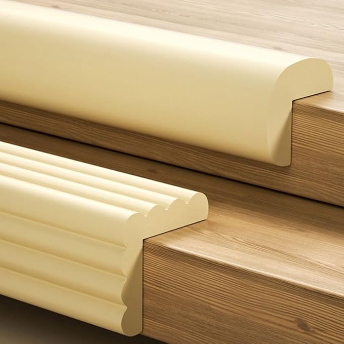 WIGING Foam Safety Strips, L Type Safety Edge Protection Strip, Self-Adhesive Children Anti Collision Strip, Table Corners Cushion Bumper for Furniture Desk Worktop (Color : White, Size : 6m/19.68ft)