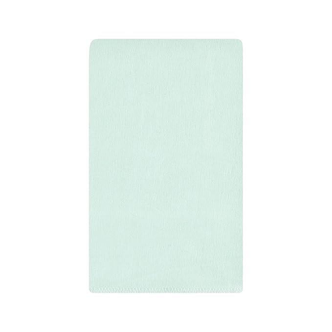Hudson Baby Unisex Baby Cotton Flannel Burp Cloths, Eucalyptus 10-Pack, One Size