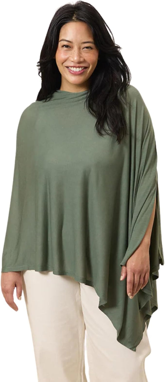 Solly Baby Nursing Cover, Ultra-Breathable, Lightweight Breastfeeding Cover-Up, Buttery-Soft Fabric, Universal Fit, Postpartum Essentials, Newborn Must Haves, Basil