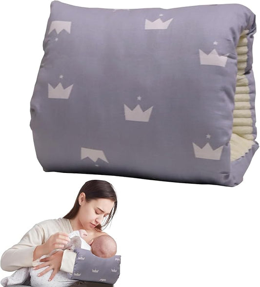Cozy Cradle Pillow, Cozy Cradle Arm Pillow for Feeding Baby, Baby Nursing Pillow Head Support Pillow for Breastfeeding（Grey）