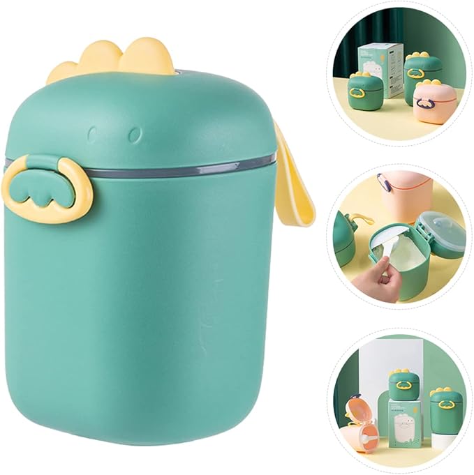 Toddmomy Formula Dispenser Milk Powder Storage Box Portable 3-Compartment Moisture-Proof Baby Food Container for Travel Home 6.29X4.13X3.34In