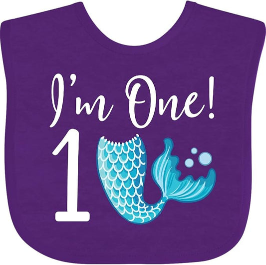 inktastic 1st Birthday Mermaid Party Baby Bib