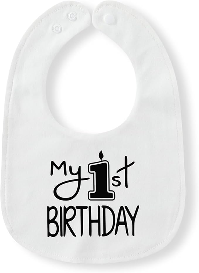 Cute Unisex-Baby Bib, Cotton Adjustable Waterproof Drooler, Birthday Gifts for Girls Boys 0-24 Months